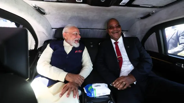 Prime Minister Narendra Modi arriving for the historic PM Modi Seychelles Visit to address the National Assembly.