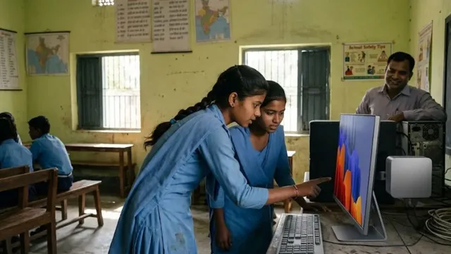 A statistical representation and classroom evaluation focused on Digital Learning in Schools across India.