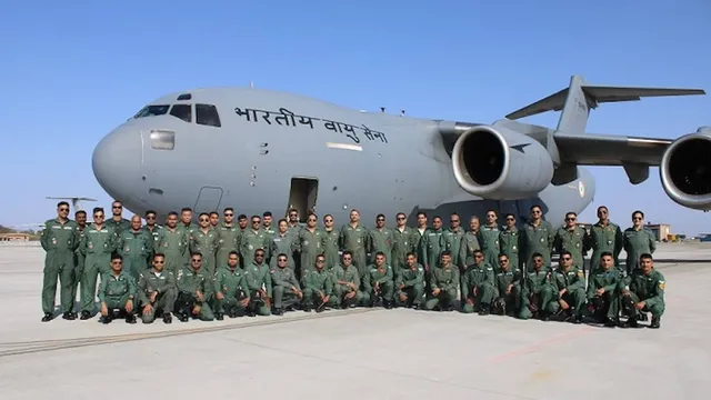 An official fleet review highlighting the global achievement where Indian Air Force Ranks Third Best in the world.