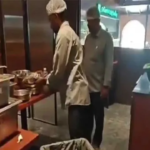 Food safety officials inspecting kitchens where FSSAI License Suspended for eight Hyderabad restaurants due to hygiene violations.